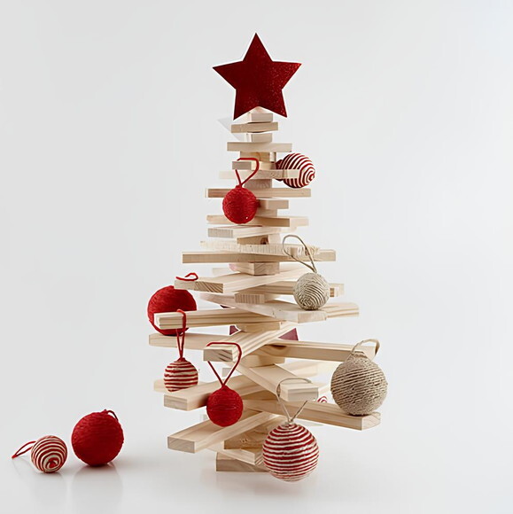 Árvore de Natal em Madeira Pinus 60 cm