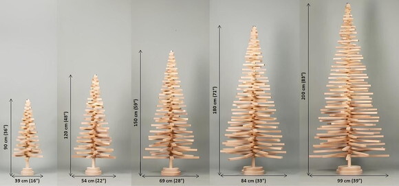 Árvore de Natal em Madeira Pinus 90 cm