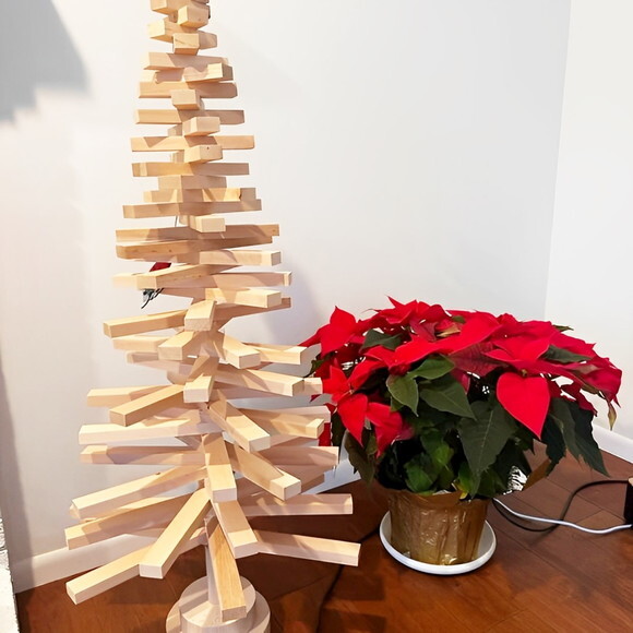Árvore de Natal em Madeira Pinus 90 cm