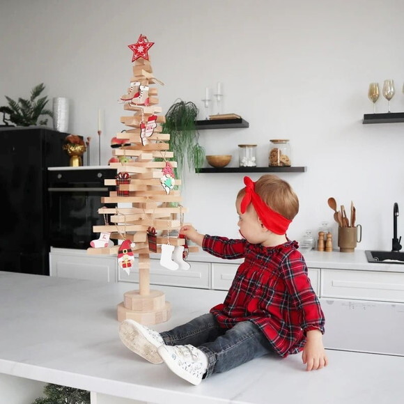 Árvore de Natal em Madeira Pinus 90 cm