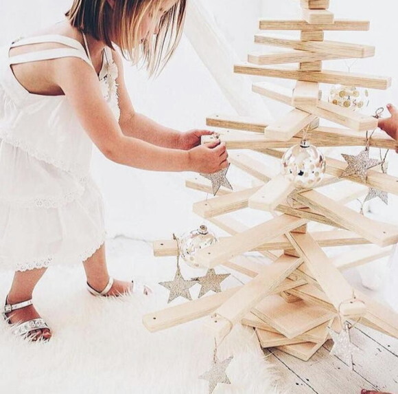 Árvore de Natal Montessori em Madeira Ecológica 85 cm