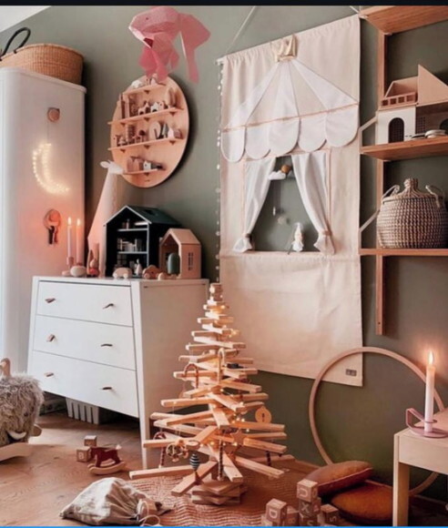 Árvore de Natal Montessori em Madeira Ecológica 85 cm