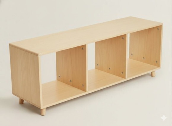 Estante Montessori 3 Nichos