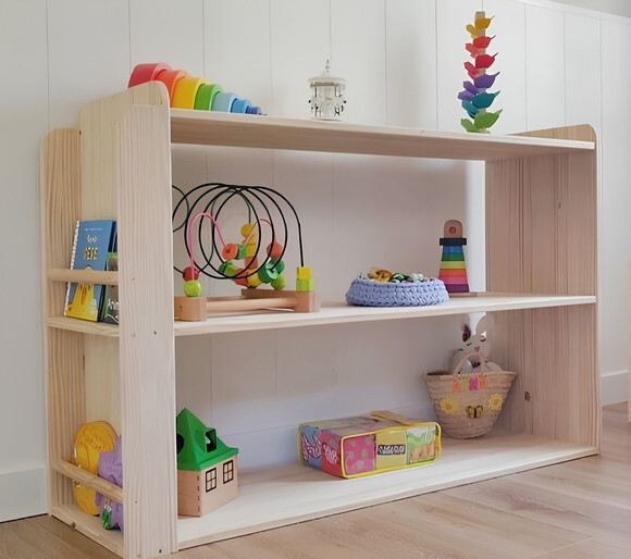 Estante Montessori com Porta Livros