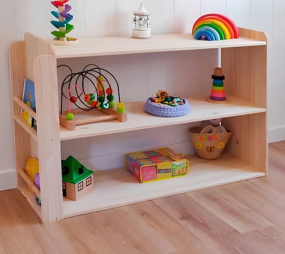 Estante Montessori com Porta Livros