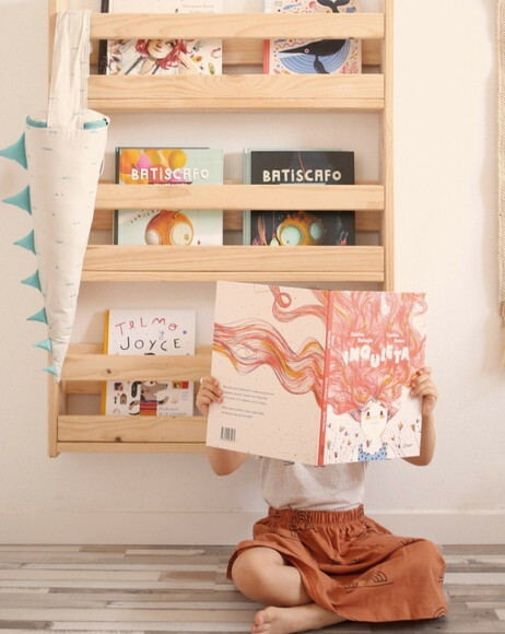 Estante Montessori de Livros (03 Prateleiras)
