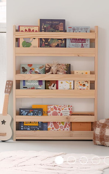 Estante Montessori de Livros (03 Prateleiras)