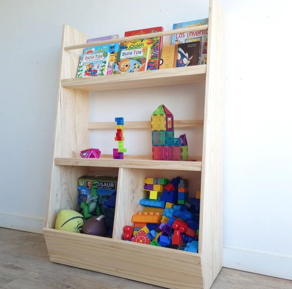 Estante Montessori Organizadora com Livreiro Incorporado