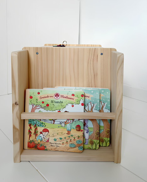 Mesinha Lateral Montessori Kids com Livreiro Pequena