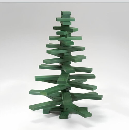 Árvore de Natal em Madeira Pinus 130 cm (verde)