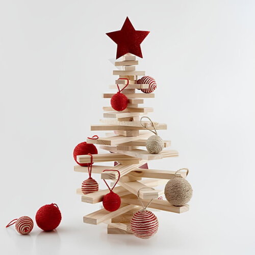 Árvore de Natal em Madeira Pinus 60 cm
