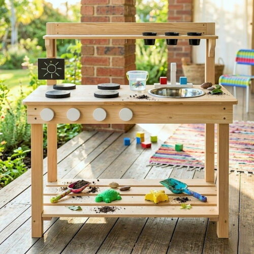 Cozinha Montessori de Lama / Fogão