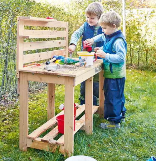 Cozinha Montessori de Lama (areia e Água)