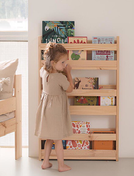 Estante Montessori de Livros (03 Prateleiras)