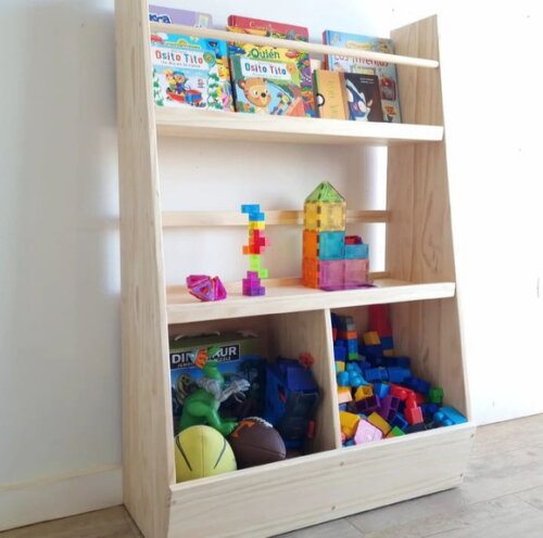 Estante Montessori Organizadora com Livreiro Incorporado
