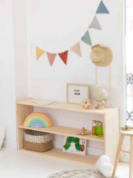 Estante Montessori Tripla