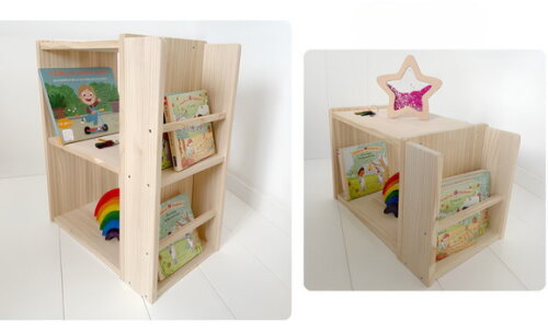 Mesinha Lateral Montessori Kids com Livreiro Grande