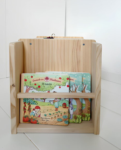 Mesinha Lateral Montessori Kids com Livreiro Pequena