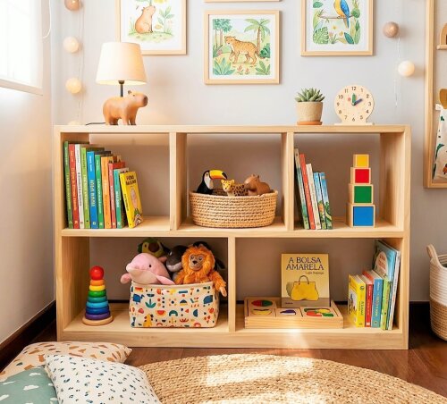Estante Montessori 05 Nichos