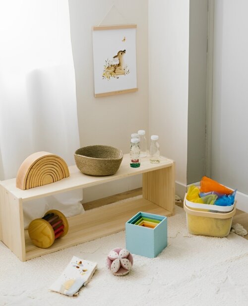 Estante Montessori 02 Prateleiras
