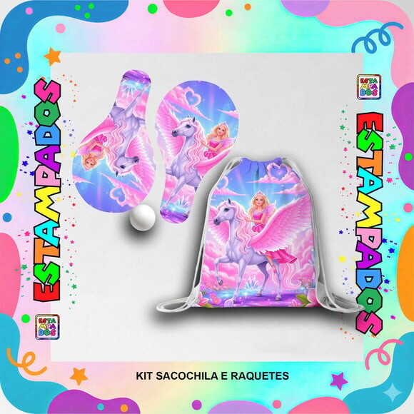 Kit Barbie Cavalo Alados