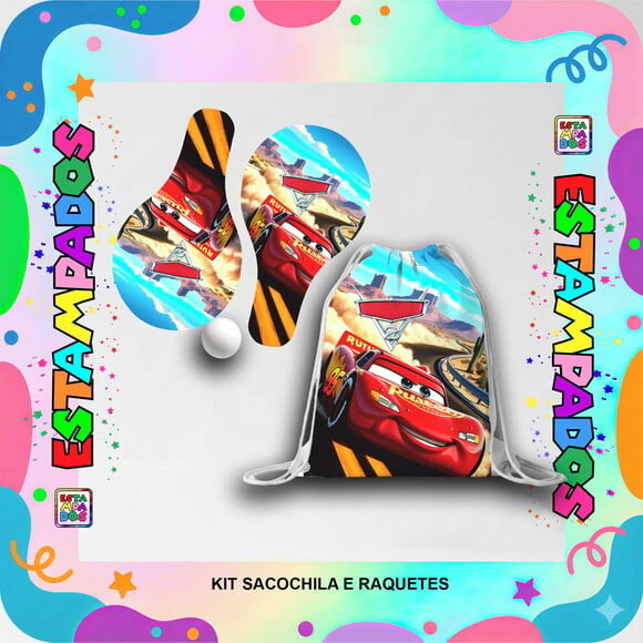 Kit Hot Wheels 5 + Raquetes de Ping-pong