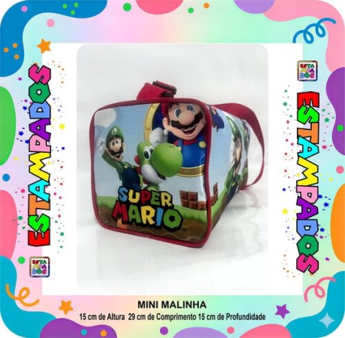Mini Malinha 15 Unid - Mario Bros