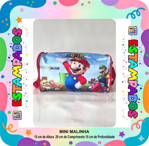 Mini Malinha 15 Unid - Mario Bros