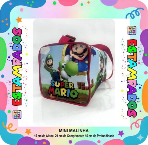 Mini Malinha 50 Unid - Mario Bros