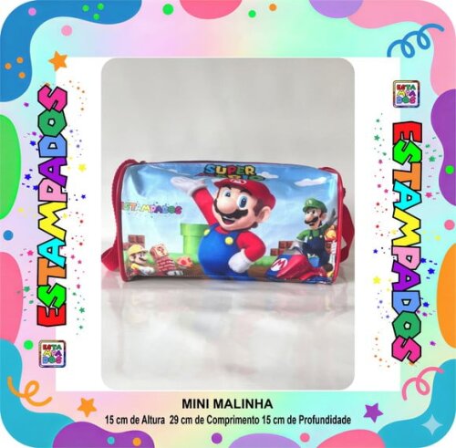 Mini Malinha 50 Unid - Mario Bros