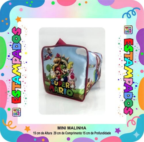 Mini Malinha 50 Unid - Mario Bros