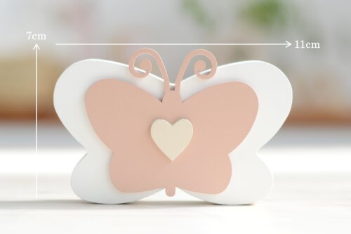 Kit Borboletas Decoração Maternidade Infantil Rosê Bege Pratel