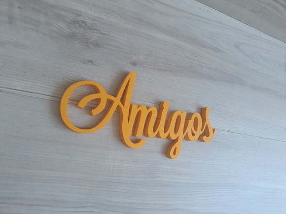 Amigos - linha LS - Palavra Decorativa de Parede