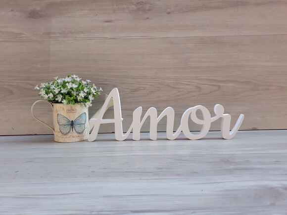 Amor - Palavra Decorativa em mdf - Linha Ck