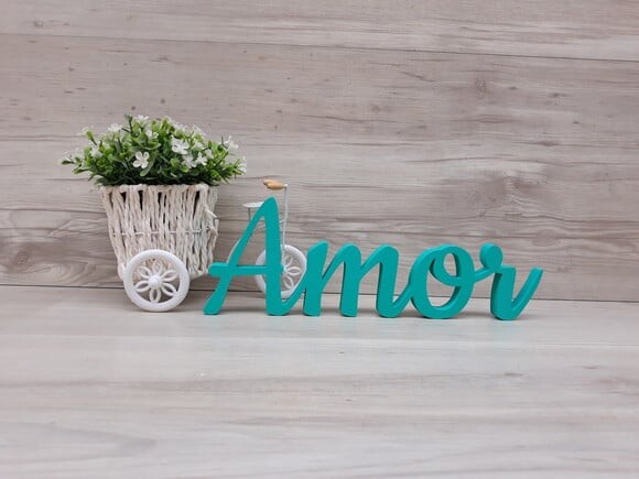 Amor - Palavra Decorativa em mdf - Linha Ck