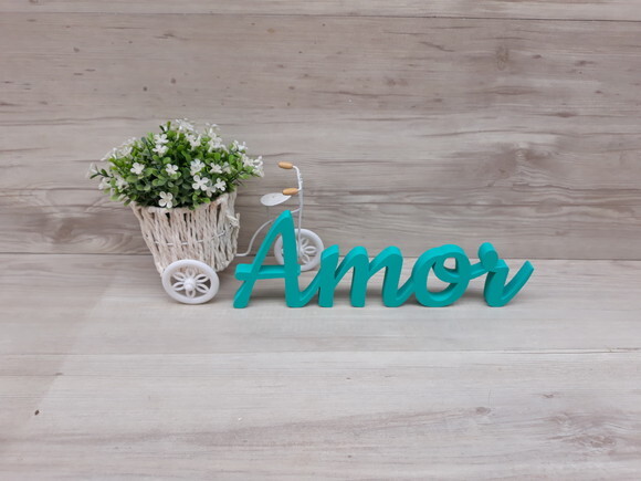 Amor - Palavra Decorativa em mdf - Linha Ck