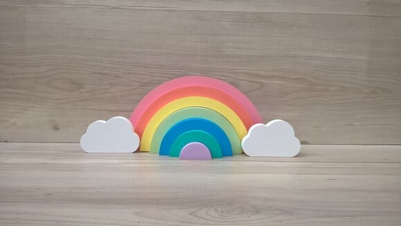 Arco Íris + nuvens - decoração infantil Festa Arco Íris