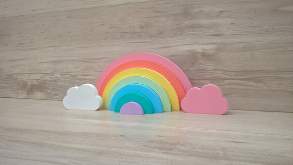 Arco Íris + nuvens - decoração infantil Festa Arco Íris