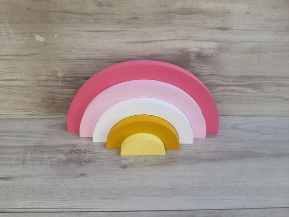 Arco Íris de Mesa em mdf - 5 Arcos - Cores Personalizadas