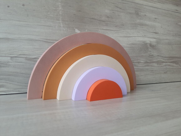 Arco Íris de Mesa em mdf - 5 Arcos - Cores Personalizadas