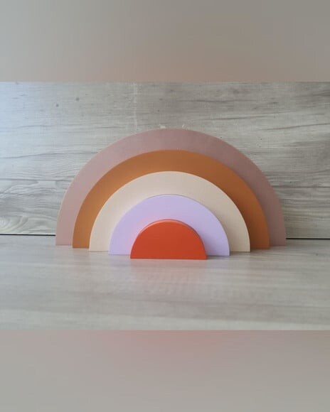 Arco Íris de Mesa em mdf - 5 Arcos - Cores Personalizadas