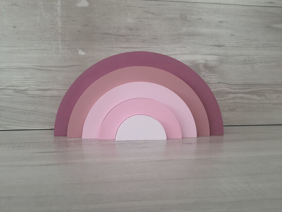 Arco Íris de Mesa em mdf - 5 Arcos - Cores Personalizadas