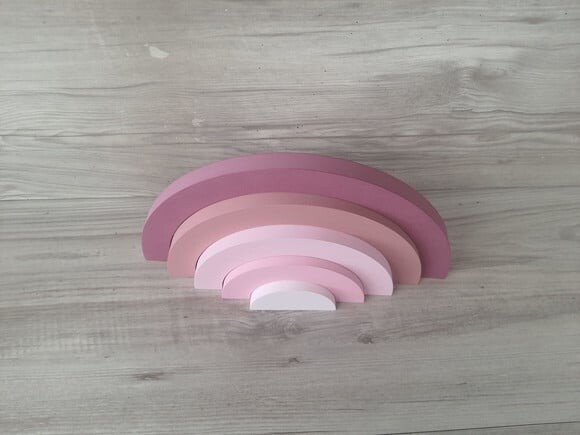 Arco Íris de Mesa em mdf - 5 Arcos - Cores Personalizadas