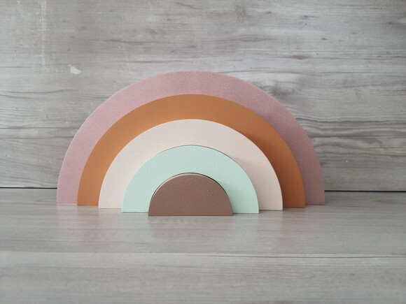 Arco Íris de Mesa em mdf - 5 Arcos - Cores Personalizadas