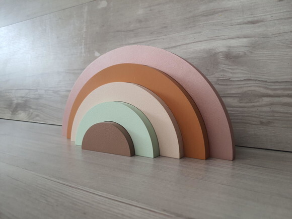Arco Íris de Mesa em mdf - 5 Arcos - Cores Personalizadas
