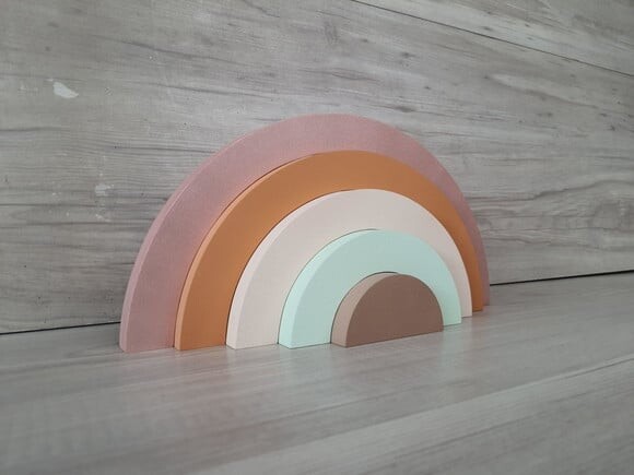 Arco Íris de Mesa em mdf - 5 Arcos - Cores Personalizadas