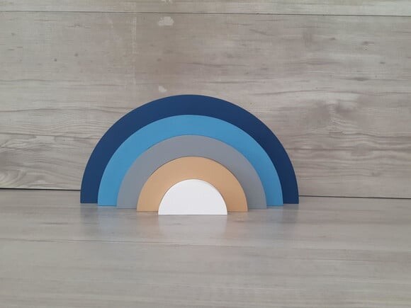 Arco Íris de Mesa em mdf - 5 Arcos - Cores Personalizadas