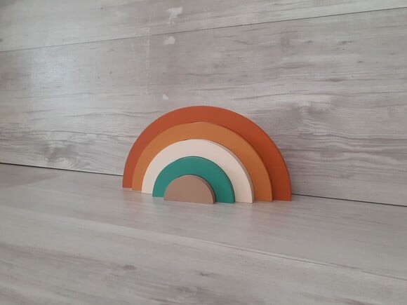 Arco Íris de Mesa em mdf - 5 Arcos - Cores Personalizadas