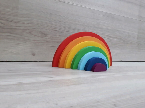 Arco Íris de mesa em mdf - 7 cores