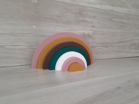 Arco Íris de mesa em mdf - CORES PERSONALIZADAS
